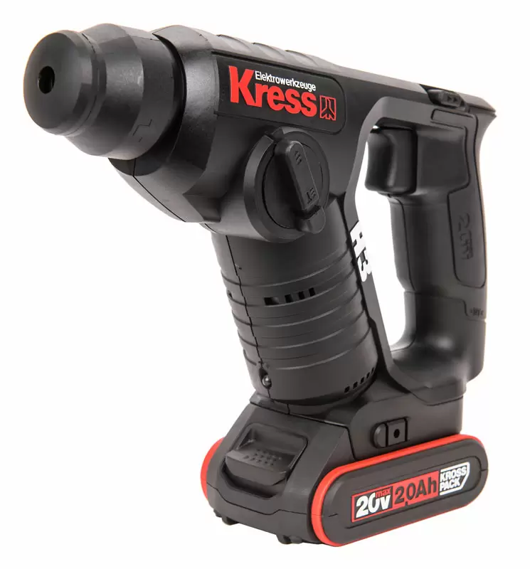 Перфоратор аккумуляторный, бесщеточный KRESS KU380, 20В, 2Ач х2, кейс