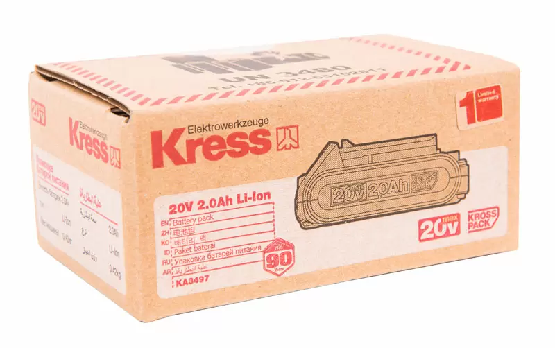 Аккумулятор 20В, KRESS, KA3497, 2.0Ач