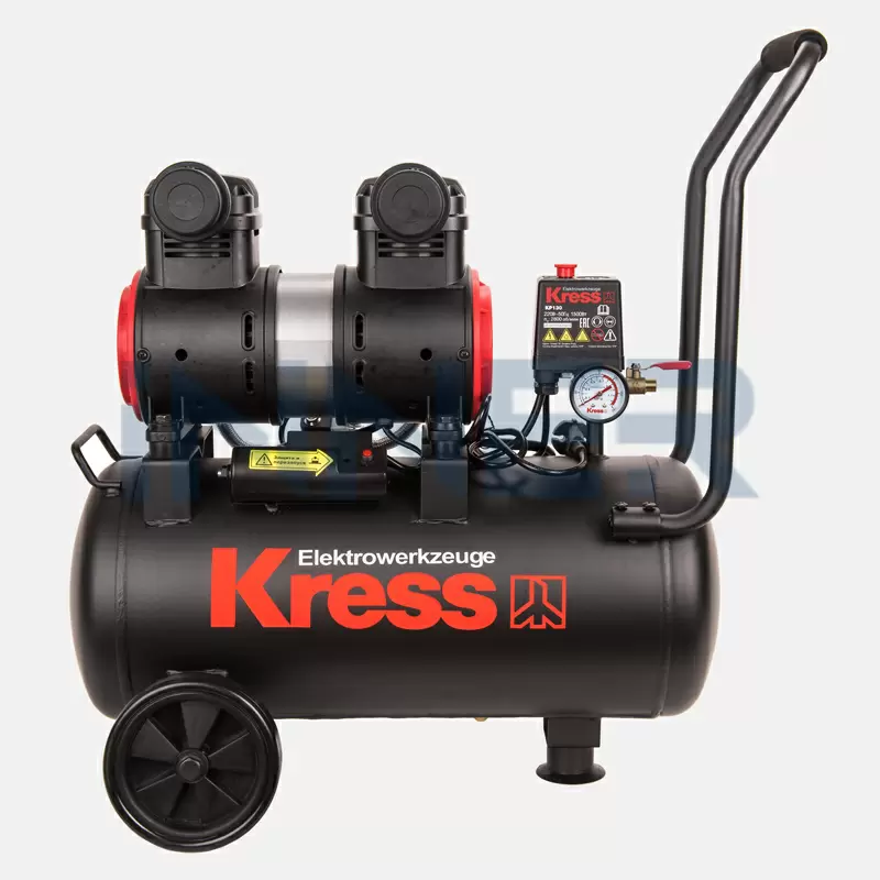 Компрессор воздушный безмаслянный KRESS KP130, 1500 Вт, 24л.