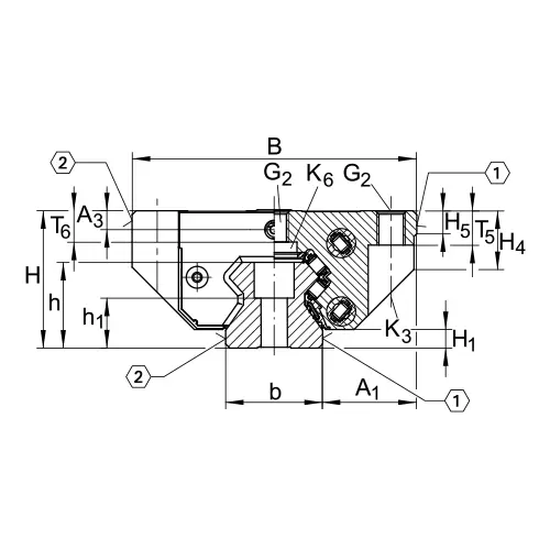 Линейная роликовая каретка RWU45-E INA