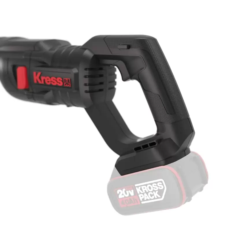 Пила сабельная аккумуляторная бесщеточная, KRESS KU501.9, 20В без АКБ и ЗУ