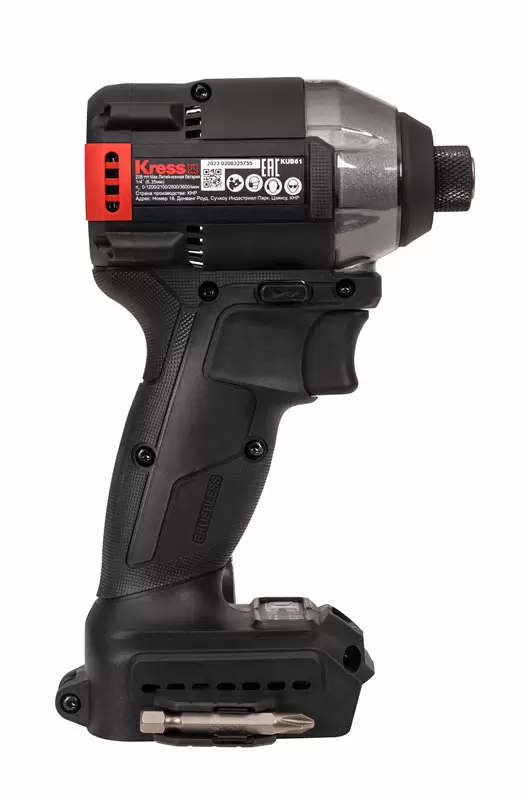 Винтоверт аккумуляторный бесщеточный ударный KRESS KUB61.9, 20В, 230 Нм, без АКБ и ЗУ, коробка
