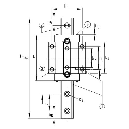 Линейная роликовая каретка RWU55-E INA