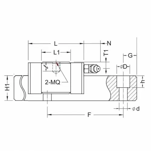 Линейная шариковая каретка BRS30BS ABBA