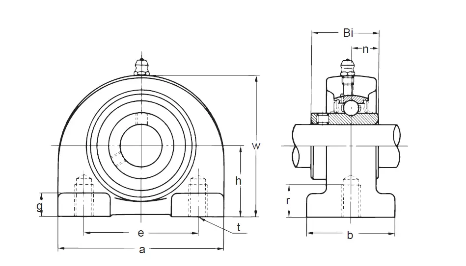 Подшипниковый узел UCPA205RT Asahi