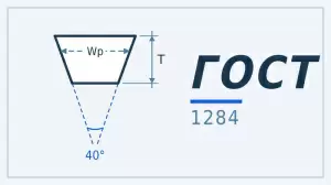 ГОСТ 1284 — приводные клиновые ремни нормальных сечений: размеры и подбор