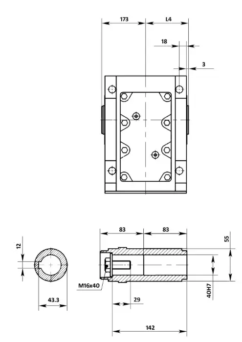 Угловой мотор-редуктор K47