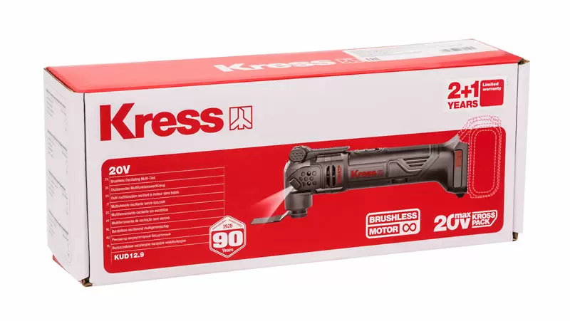 Реноватор аккумуляторный бесщеточный KRESS KUD12.9, 20В, без АКБ и ЗУ, коробка