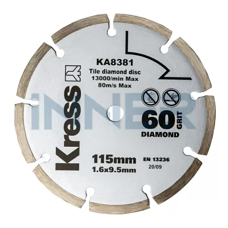 Диск с алмазным напылением KRESS 115х1,6х9,5 мм