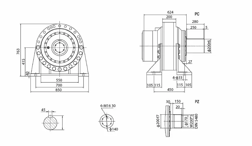 Планетарный мотор-редуктор SPN16