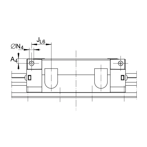 Линейная роликовая каретка RWU55-E-H INA
