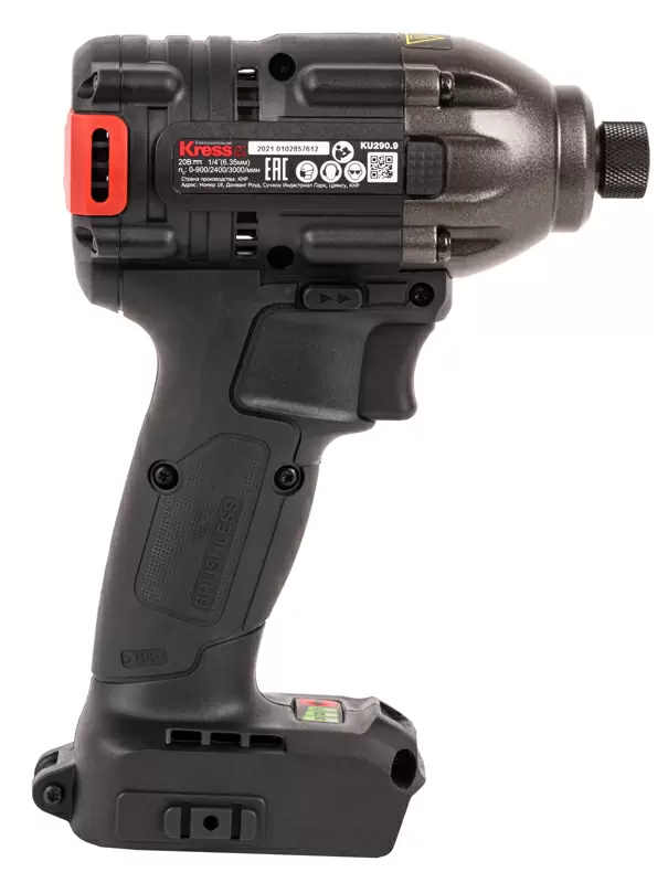 Винтоверт аккумуляторный бесщеточный KRESS KU290.9, 20В, 230 Нм, без АКБ и ЗУ