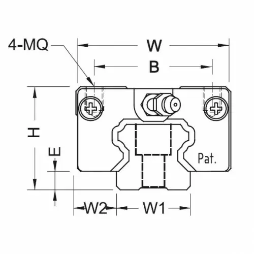 Линейная шариковая каретка BRS30BS ABBA