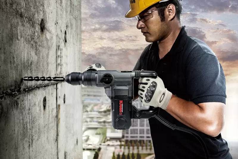 Перфоратор KRESS KU330, 1100 Вт, 5Дж, 26мм, SDS+, кейс