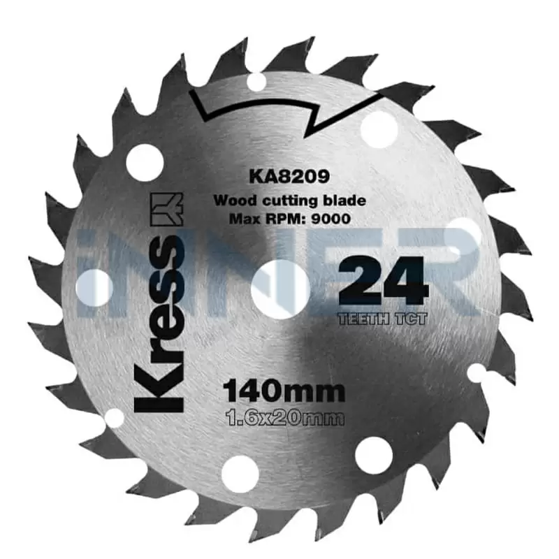 Диск твердосплавный по дереву KRESS 24T TCT 140x1,6x20 мм