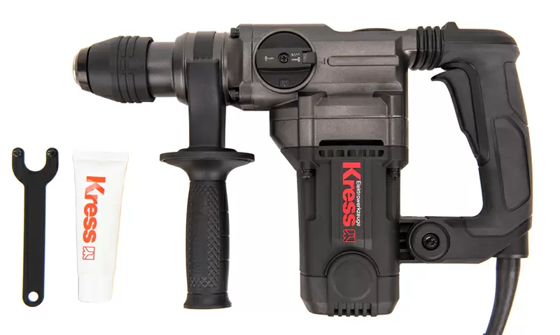 Перфоратор KRESS KU330, 1100 Вт, 5Дж, 26мм, SDS+, кейс