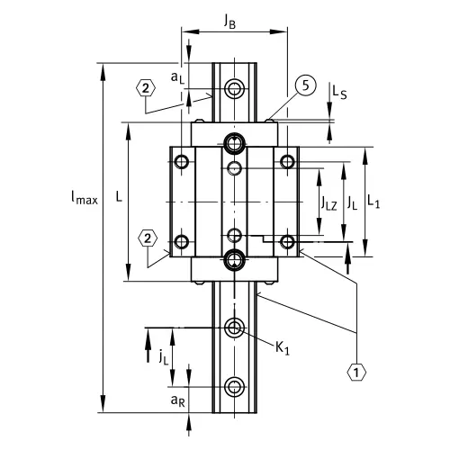 Линейная роликовая каретка RWU45-E INA