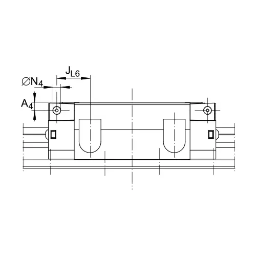 Линейная роликовая каретка RWU55-E INA