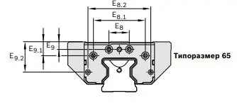 R18512222X, стальная роликовая линейная каретка, типоразмер 25