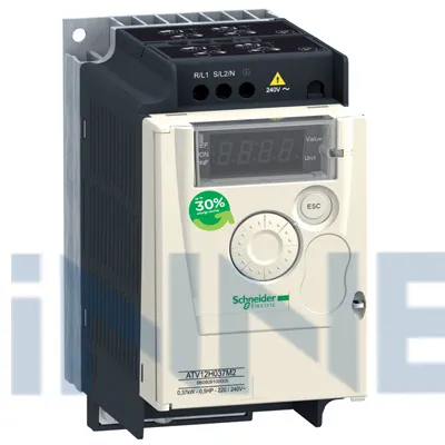 Частотный преобразователь Schneider Electric Altivar 12 0,37 кВт 100-120В 3-фазы ATV12H037F1