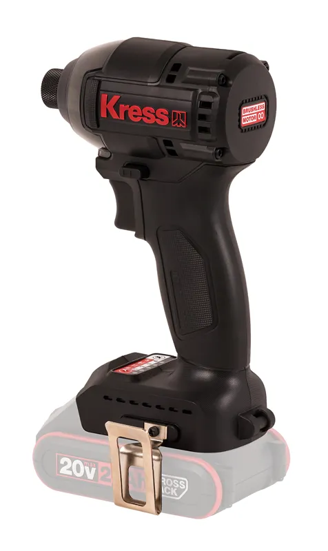 Винтоверт аккумуляторный бесщеточный KRESS KU280.9, 20В, 190 Нм, без АКБ и ЗУ