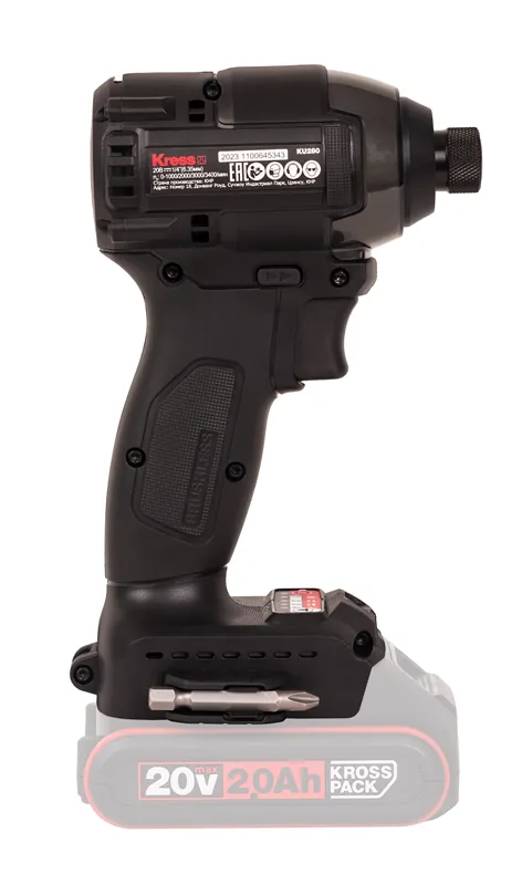 Винтоверт аккумуляторный бесщеточный KRESS KU280.9, 20В, 190 Нм, без АКБ и ЗУ